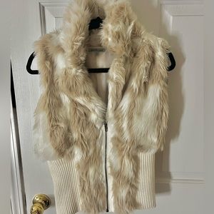 Charlotte Russe: cream colored vest in large
